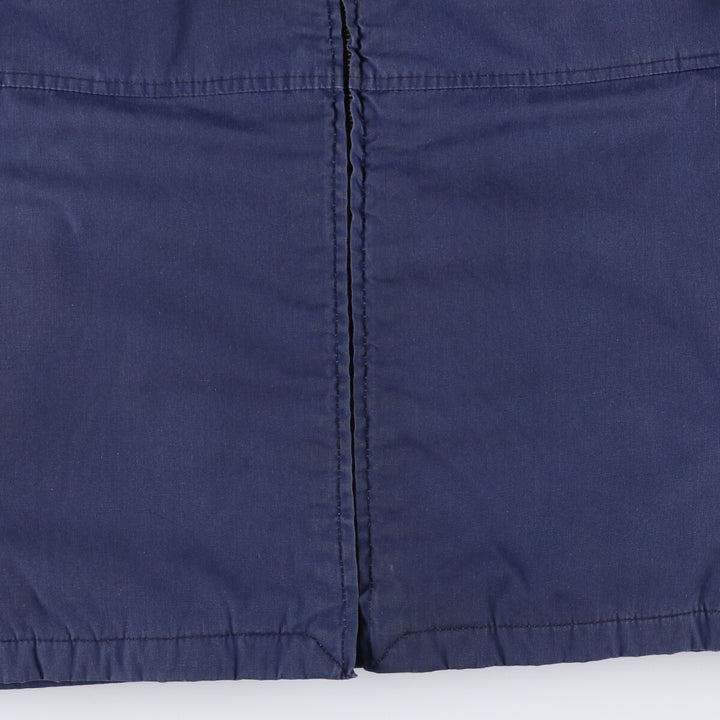 Vintage 1980'S Utility Jacket, Dark Blue, Military Utility Jacket, Made in USA, Men's Size L polyester navy blue type Vintage Second Hand