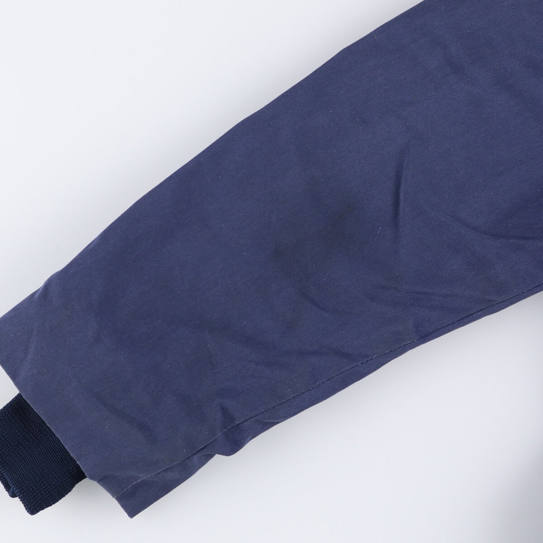 Vintage 1980'S Utility Jacket, Dark Blue, Military Utility Jacket, Made in USA, Men's Size L polyester navy blue type Vintage Second Hand