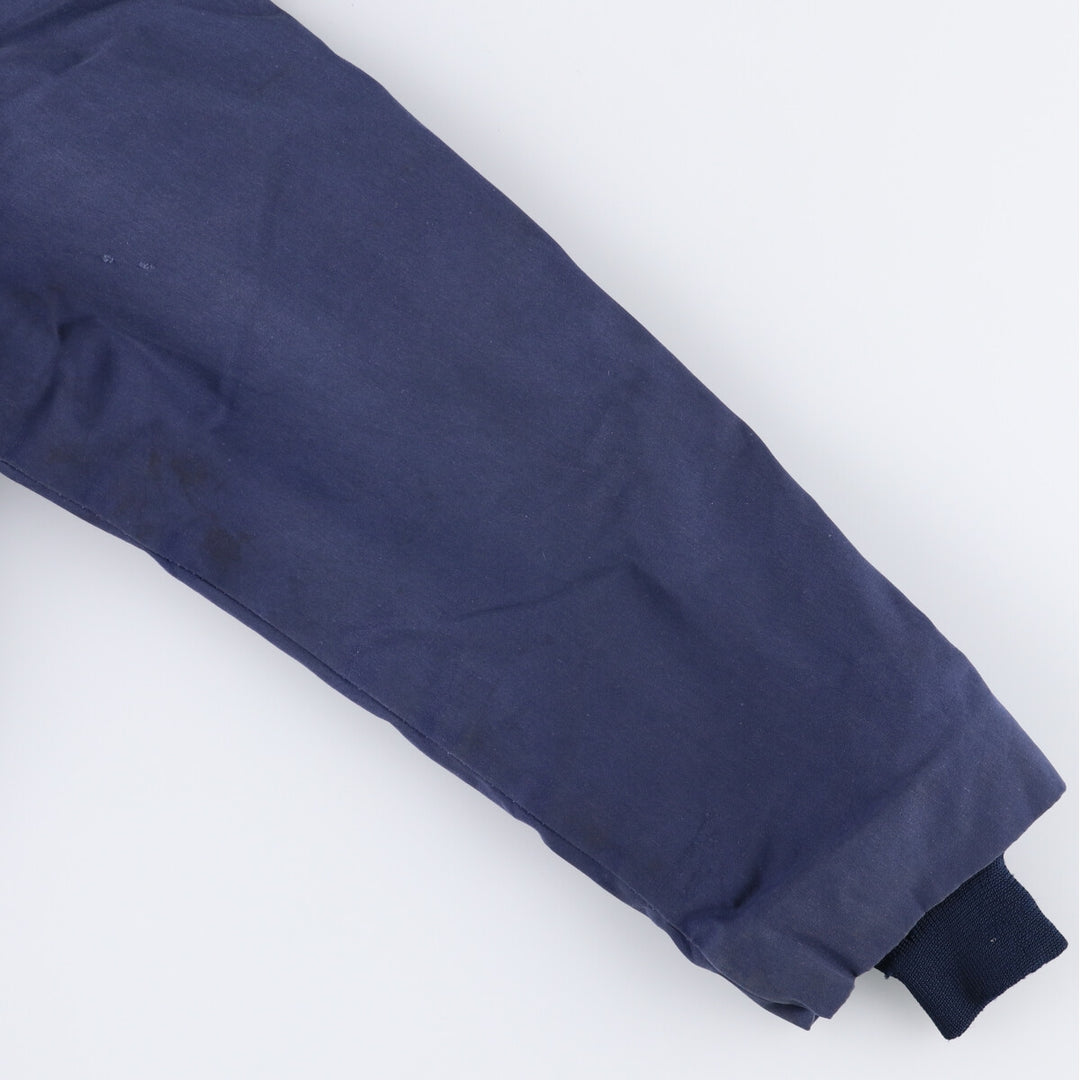 Vintage 1980'S Utility Jacket, Dark Blue, Military Utility Jacket, Made in USA, Men's Size L polyester navy blue type Vintage Second Hand