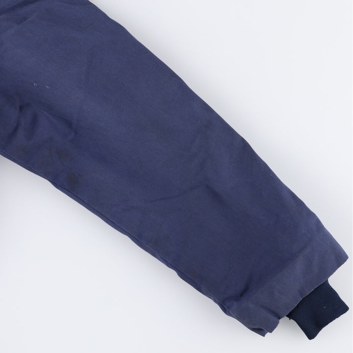 Vintage 1980'S Utility Jacket, Dark Blue, Military Utility Jacket, Made in USA, Men's Size L polyester navy blue type Vintage Second Hand