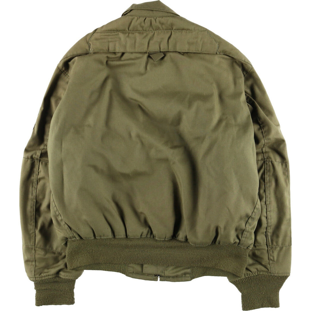 1990'S US Military Tanker Jacket, Made in USA, Medium-Short, Men's Size M Aramid Khaki type Vintage Second Hand