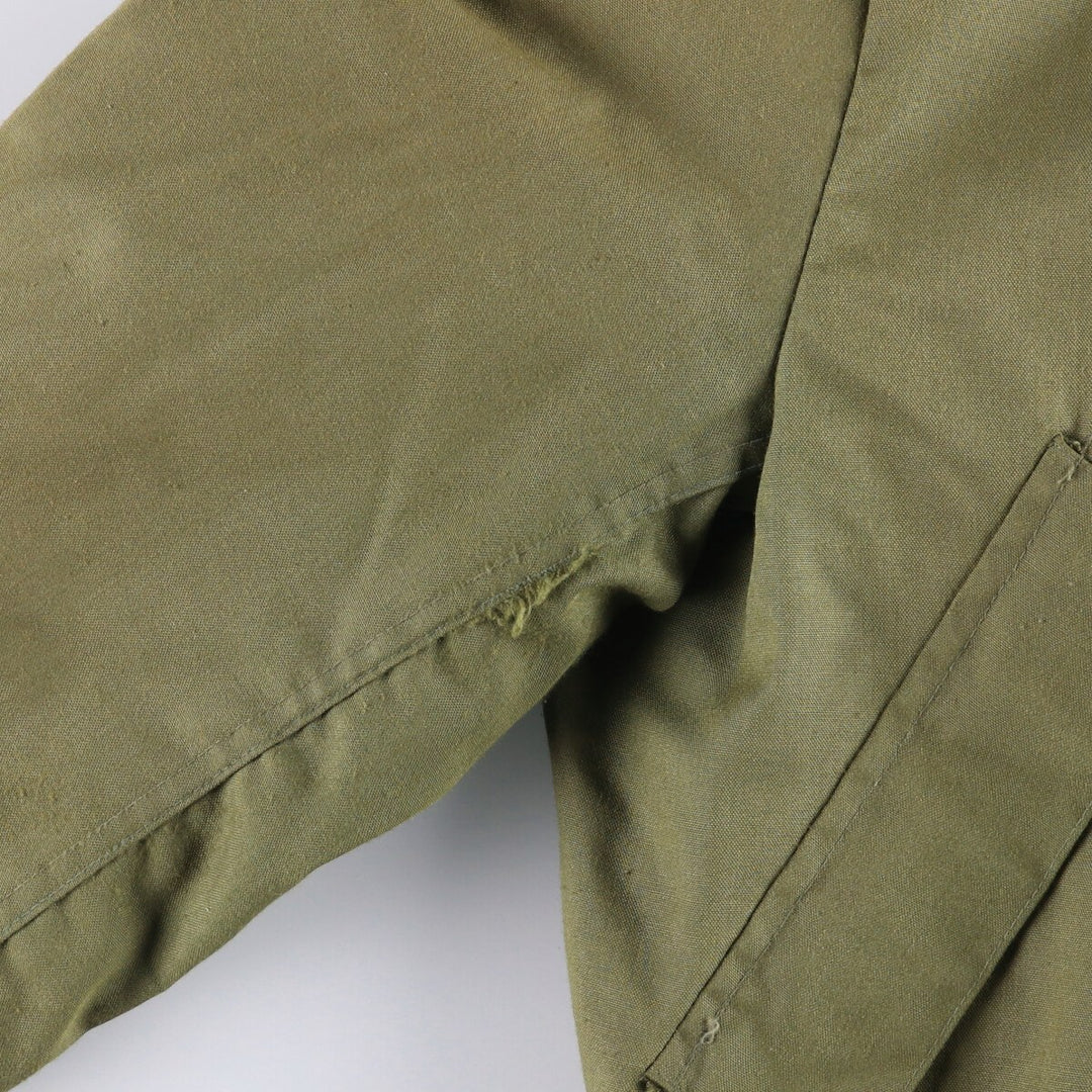 1990'S US Military Tanker Jacket, Made in USA, Medium-Short, Men's Size M Aramid Khaki type Vintage Second Hand