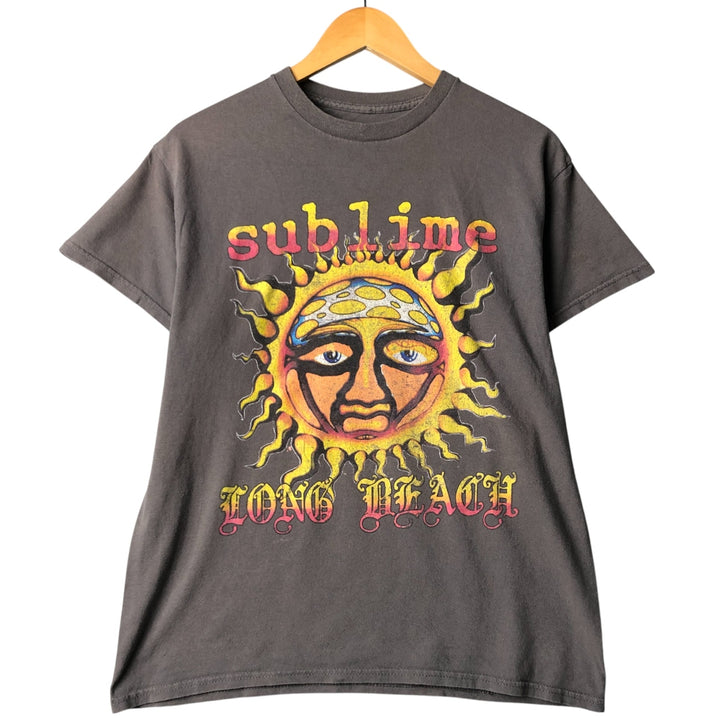 SUBLIME Band T-shirt, Men's M size cotton gray type Vintage Second Hand