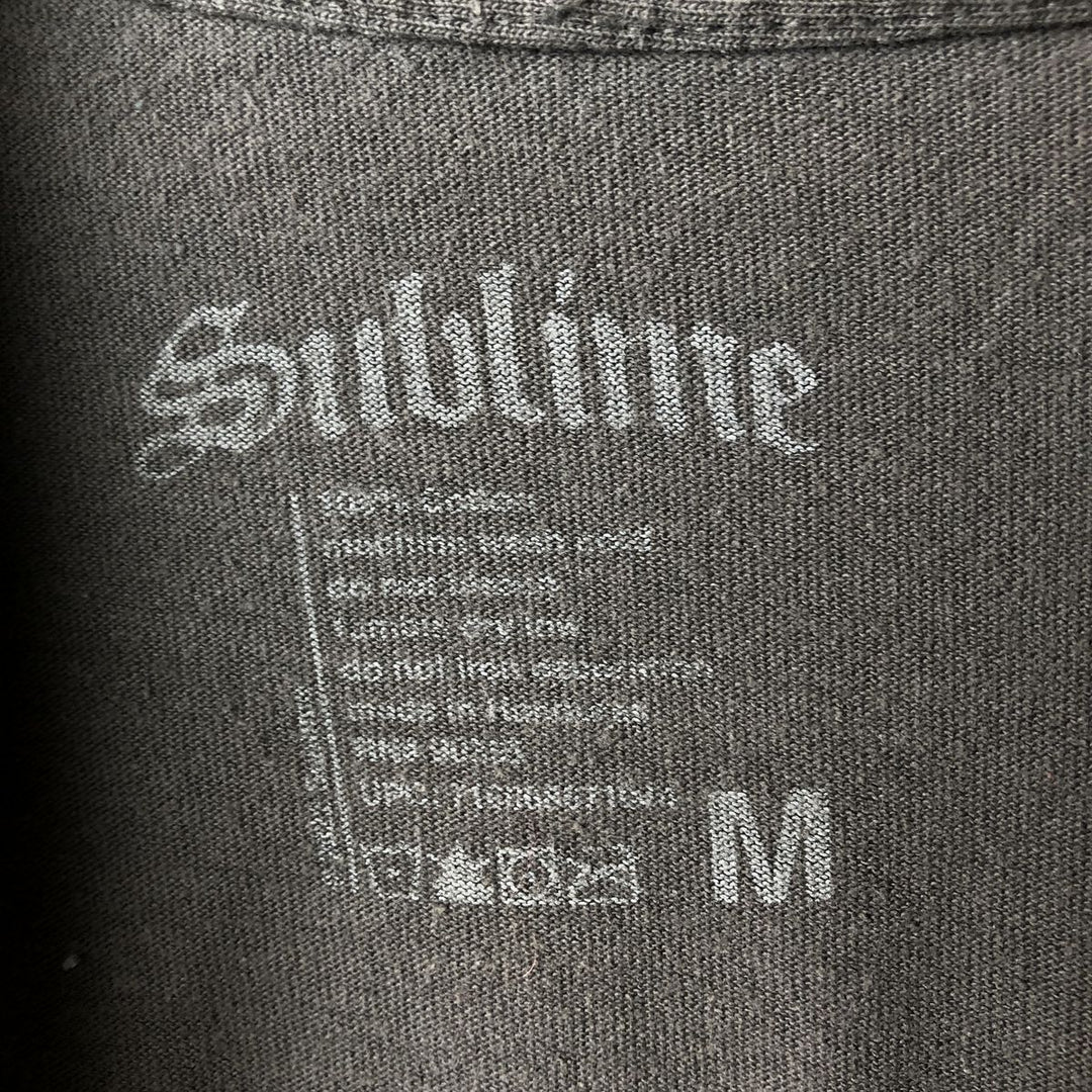 SUBLIME Band T-shirt, Men's M size cotton gray type Vintage Second Hand