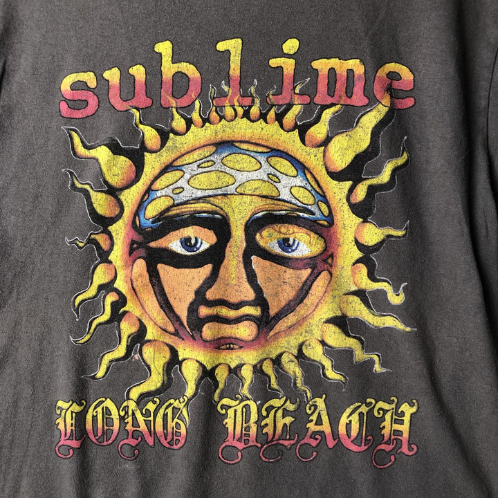 SUBLIME Band T-shirt, Men's M size cotton gray type Vintage Second Hand