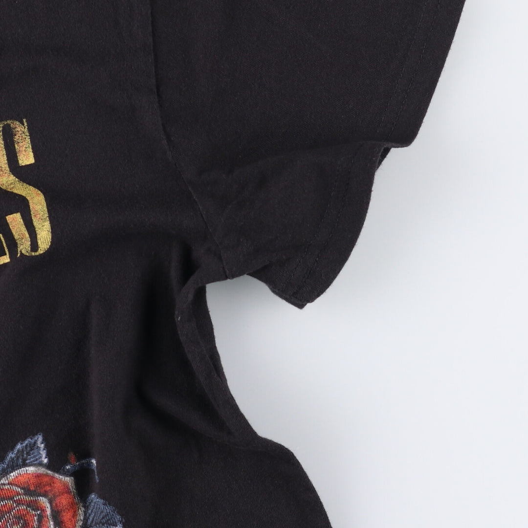 GUNS N' ROSES Guns N' Roses Band T-shirt Band T Men's L size cotton black type Vintage Second Hand
