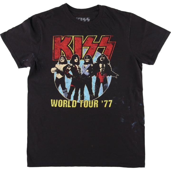 KISS Metal Band T-Shirt, Men's Size Medium cotton black type Vintage Second Hand