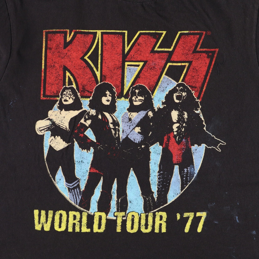 KISS Metal Band T-Shirt, Men's Size Medium cotton black type Vintage Second Hand