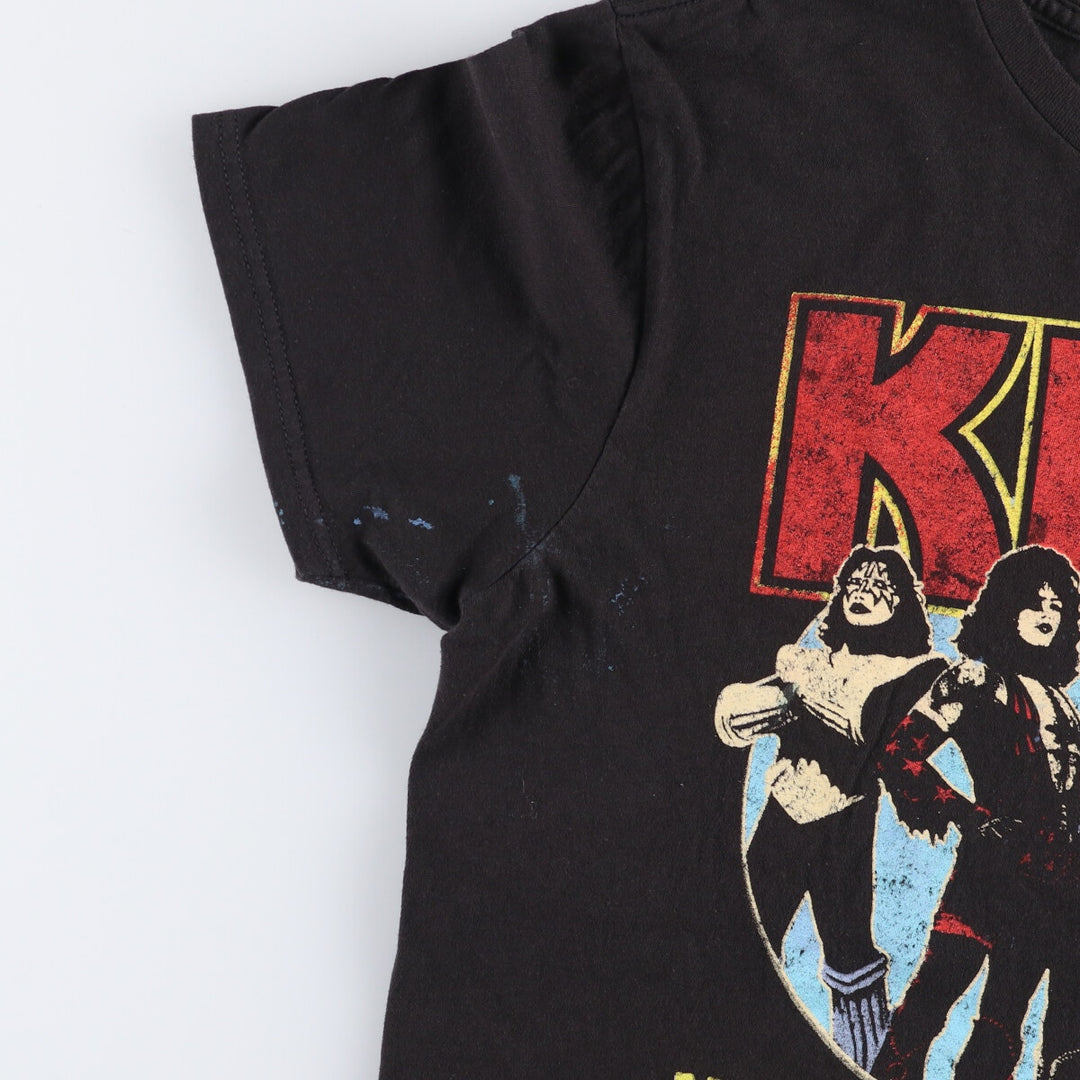 KISS Metal Band T-Shirt, Men's Size Medium cotton black type Vintage Second Hand
