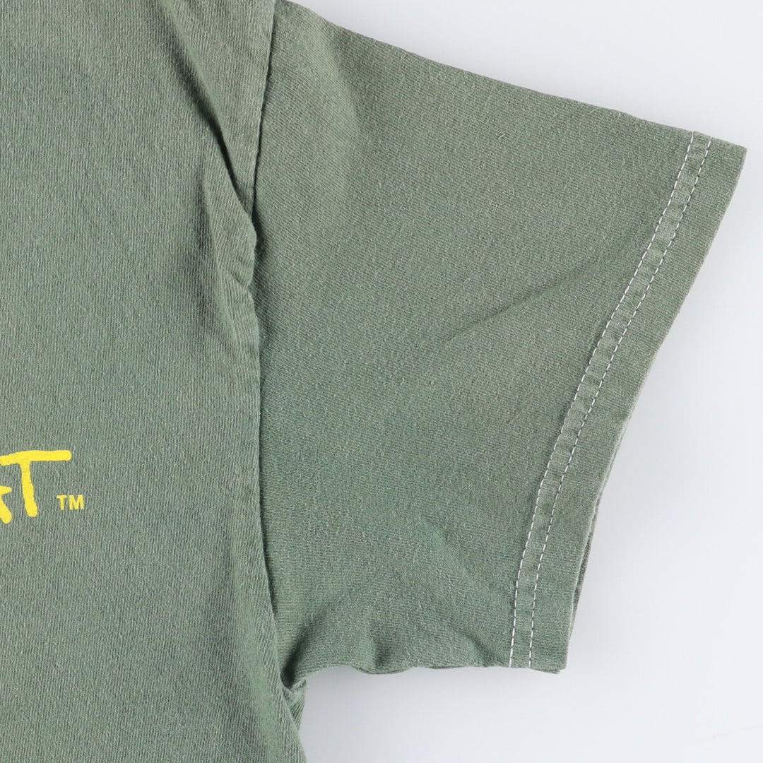 JEAN-MICHEL BASQUIAT Jean-Michel Basquiat Art T-shirt Men's Size M cotton green type Vintage Second Hand