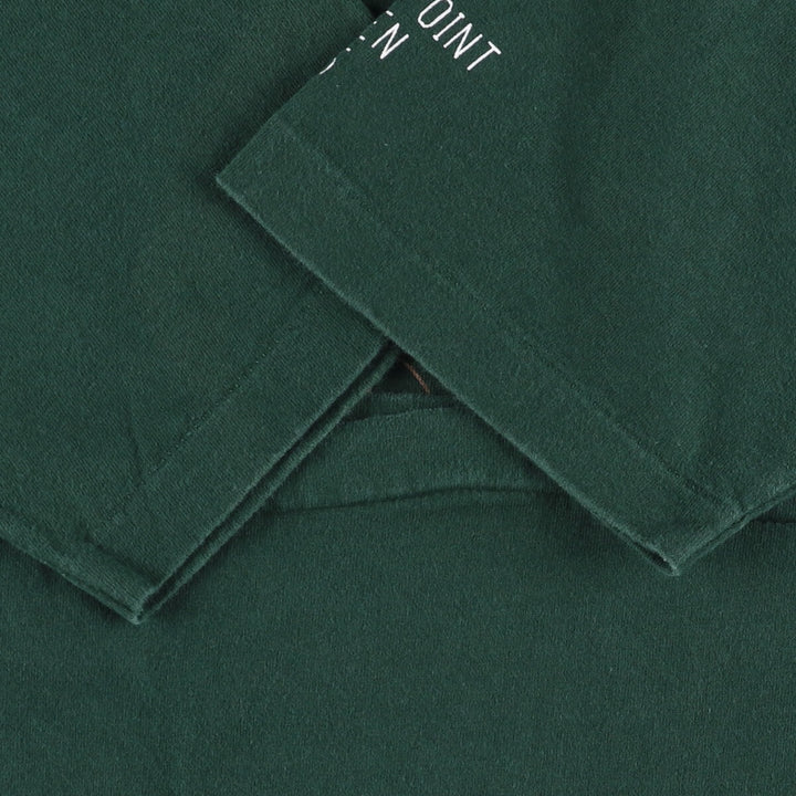 Vintage 90'S Fruit of the Loom print T-shirt, Made in Canada, Men's Size Large cotton green type Vintage Second Hand
