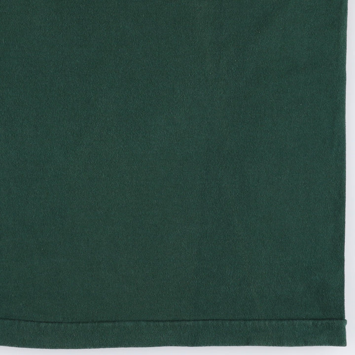 Vintage 90'S Fruit of the Loom print T-shirt, Made in Canada, Men's Size Large cotton green type Vintage Second Hand