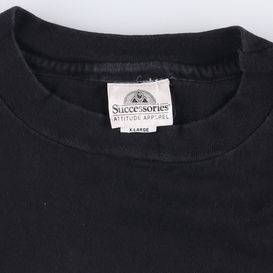Successories Message Print T-Shirt, Men's, Size XL, Vintage cotton black type Vintage Second Hand