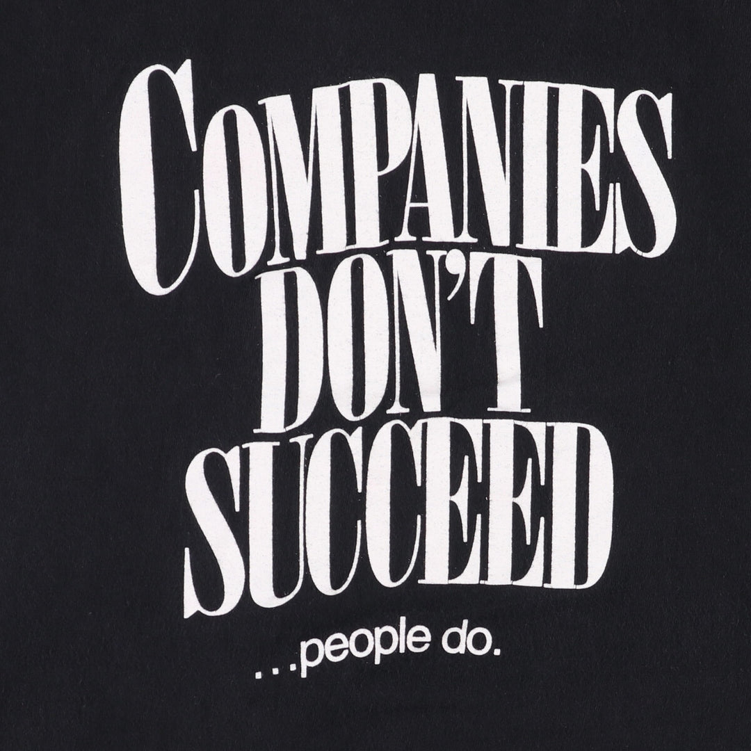 Successories Message Print T-Shirt, Men's, Size XL, Vintage cotton black type Vintage Second Hand
