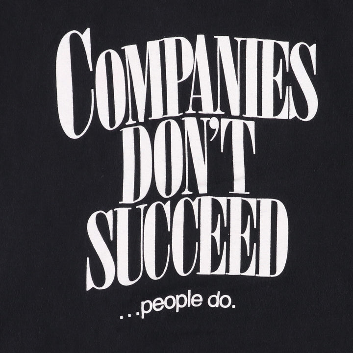 Successories Message Print T-Shirt, Men's, Size XL, Vintage cotton black type Vintage Second Hand