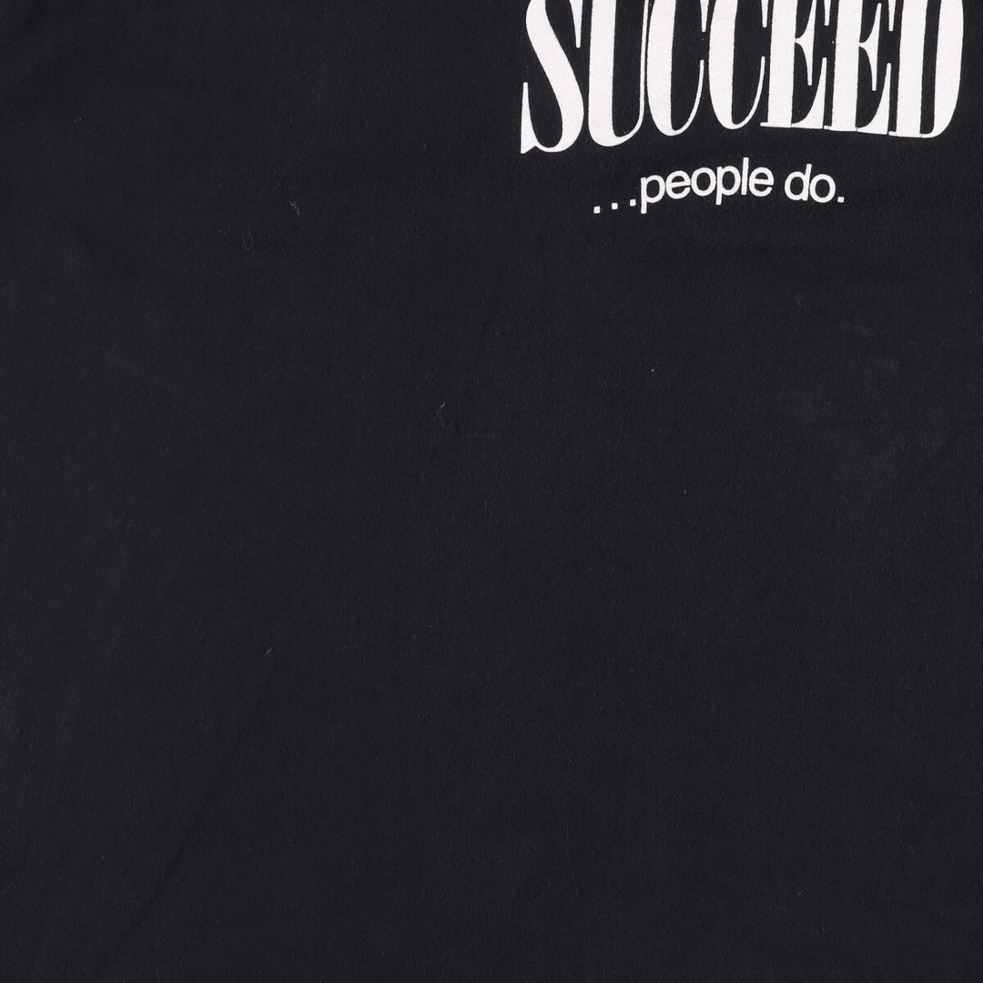Successories Message Print T-Shirt, Men's, Size XL, Vintage cotton black type Vintage Second Hand