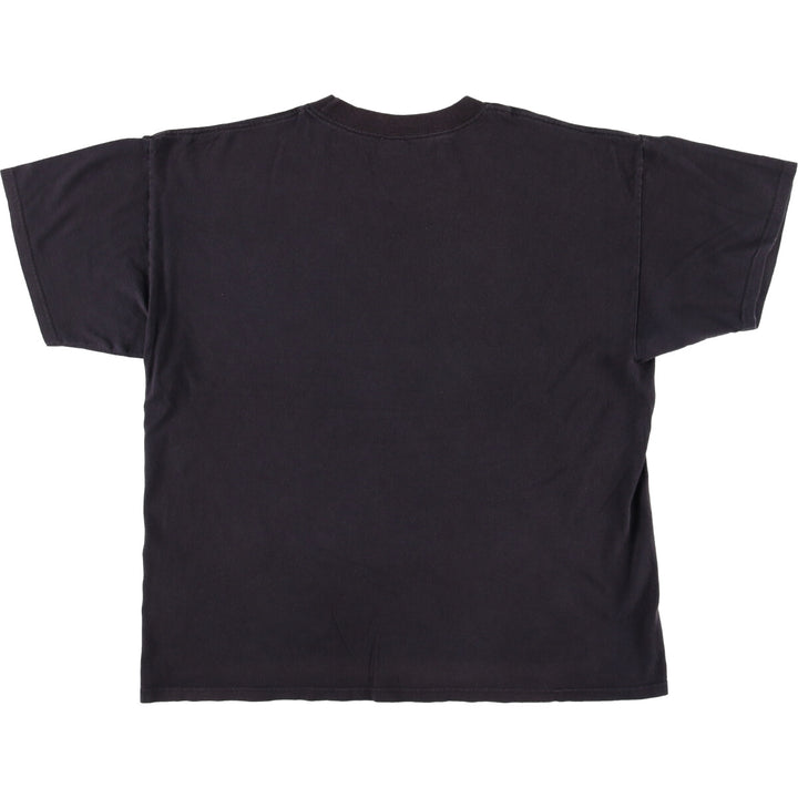 2000'S Tennessee River Message Print T-Shirt, Men's XL cotton black type Vintage Second Hand