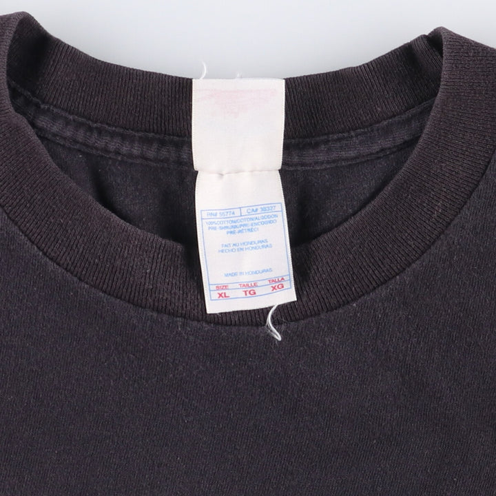 2000'S Tennessee River Message Print T-Shirt, Men's XL cotton black type Vintage Second Hand