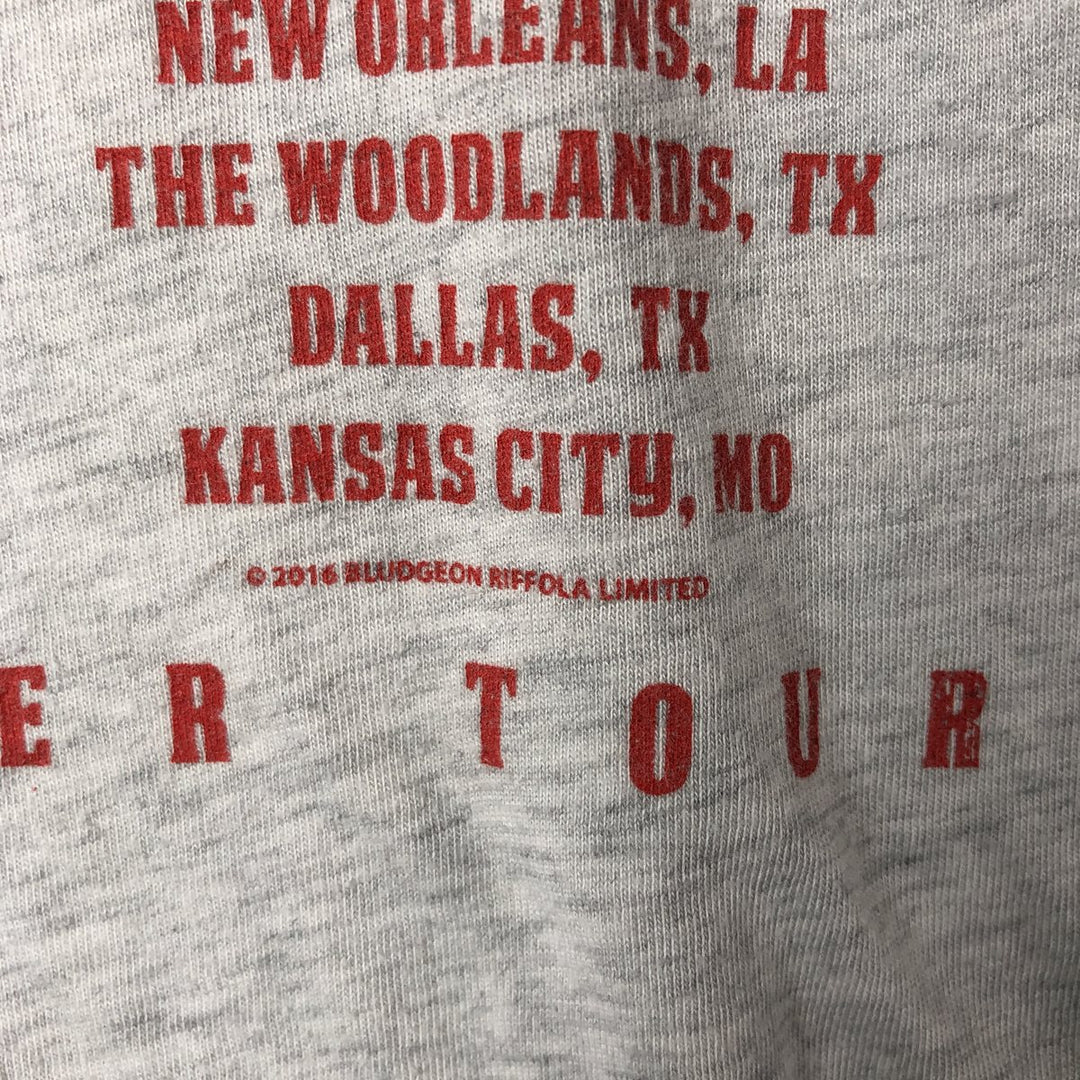 NEXT LEVEL DEF LEPPARD 3/4 Sleeve Raglan Band T-Shirt, Men's Medium, Crew Neck polyester gray type Vintage Second Hand