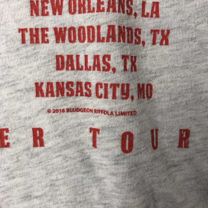 NEXT LEVEL DEF LEPPARD 3/4 Sleeve Raglan Band T-Shirt, Men's Medium, Crew Neck polyester gray type Vintage Second Hand