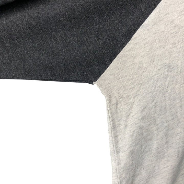 NEXT LEVEL DEF LEPPARD 3/4 Sleeve Raglan Band T-Shirt, Men's Medium, Crew Neck polyester gray type Vintage Second Hand
