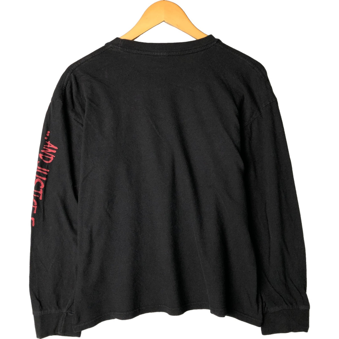 METALLICA Metallica Long T-shirt Band T-shirt Band T-shirt Men's M size unclear black type Vintage Second Hand
