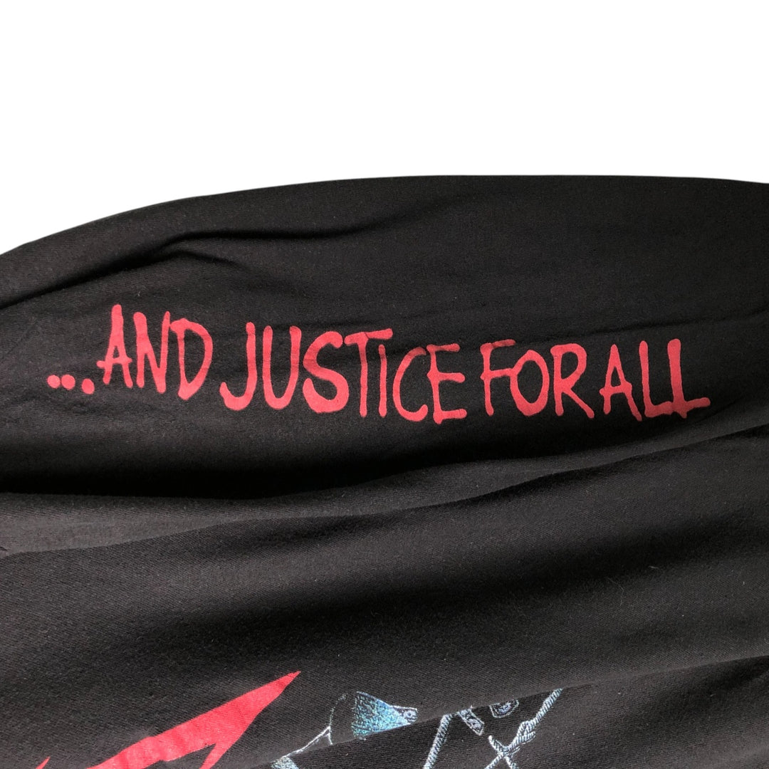 METALLICA Metallica Long T-shirt Band T-shirt Band T-shirt Men's M size unclear black type Vintage Second Hand