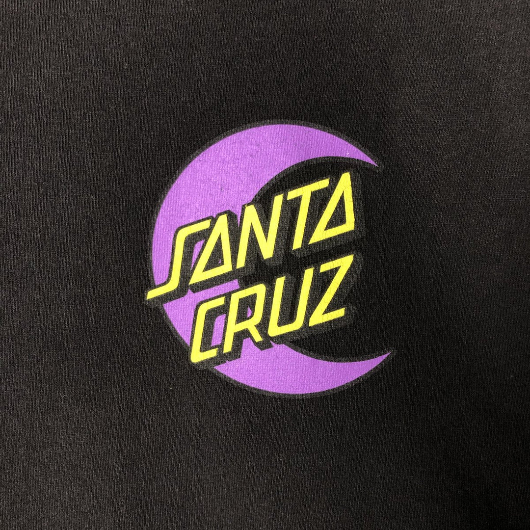 Santa Cruz SANTA CRUZ Long Sleeve T-Shirt, Men's Size Medium cotton black type Vintage Second Hand