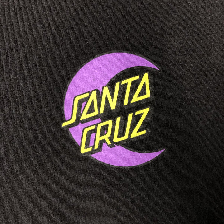 Santa Cruz SANTA CRUZ Long Sleeve T-Shirt, Men's Size Medium cotton black type Vintage Second Hand