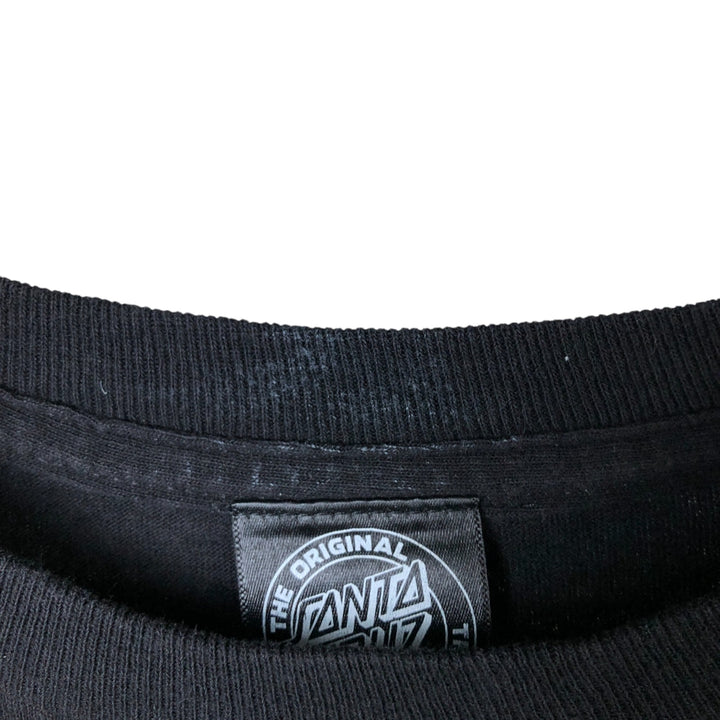 Santa Cruz SANTA CRUZ Long Sleeve T-Shirt, Men's Size Medium cotton black type Vintage Second Hand
