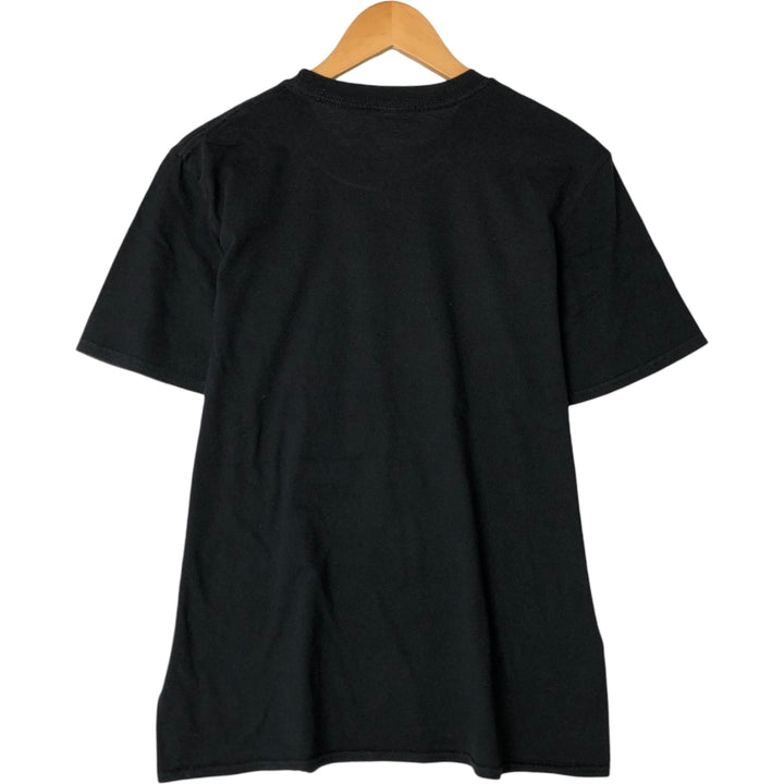 NARUTO Shippuden Uchiha Sasuke Anime Character Print T-Shirt, Men's Size Medium cotton black type Vintage Second Hand
