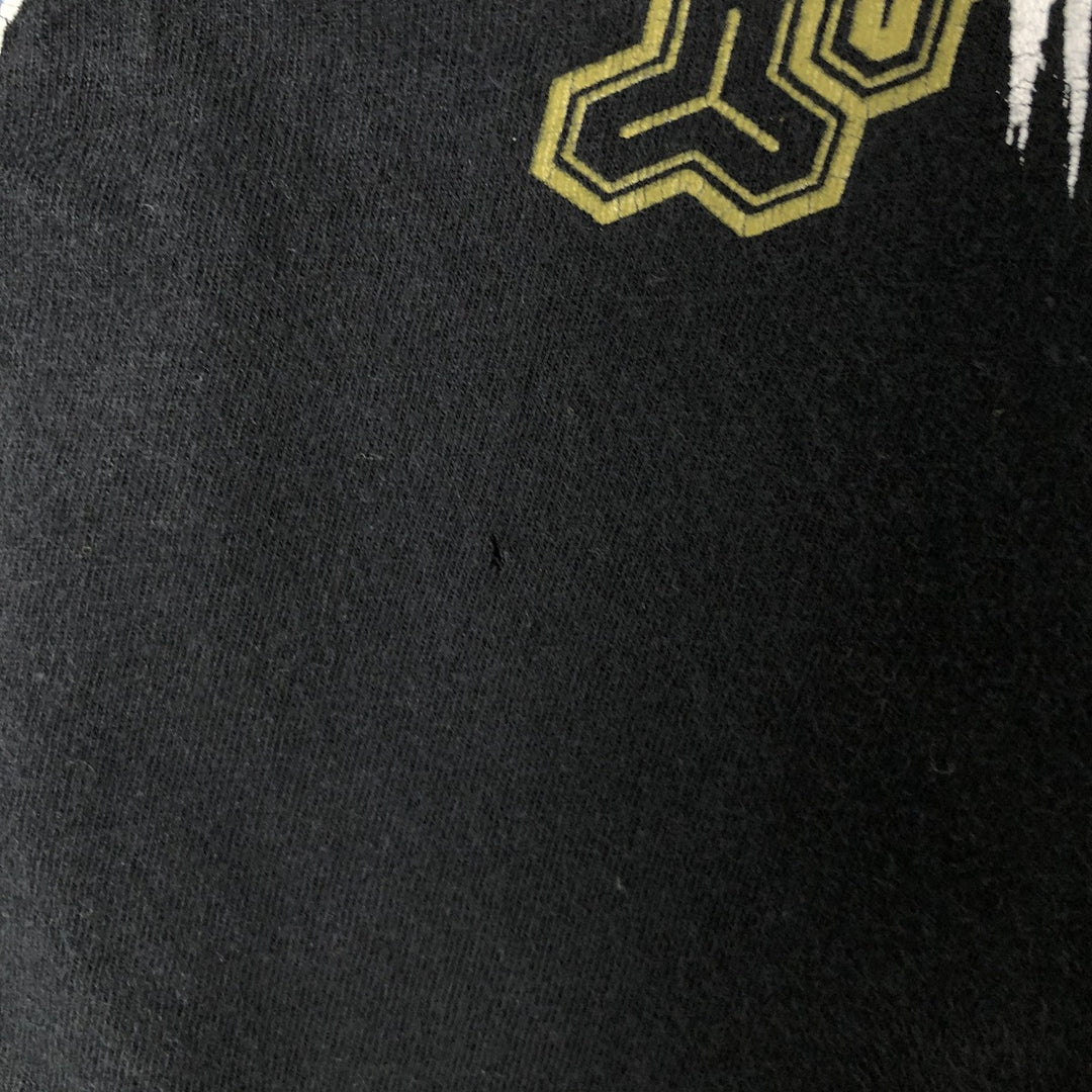 NARUTO Shippuden Uchiha Sasuke Anime Character Print T-Shirt, Men's Size Medium cotton black type Vintage Second Hand
