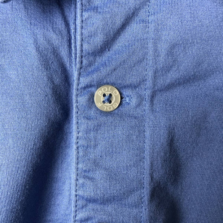 Ralph Lauren POLO GOLF Short Sleeve Polo Shirt Men's XL Pima Cotton Blue type light blue Vintage Second Hand
