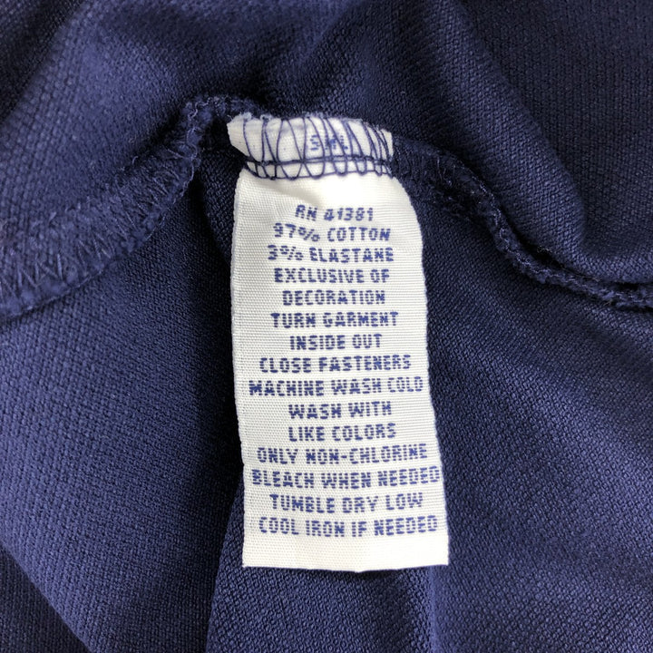 Ralph Lauren POLO RALPH LAUREN STRETCH MASH short-sleeved polo shirt, men's size XL cotton navy blue type Vintage Second Hand