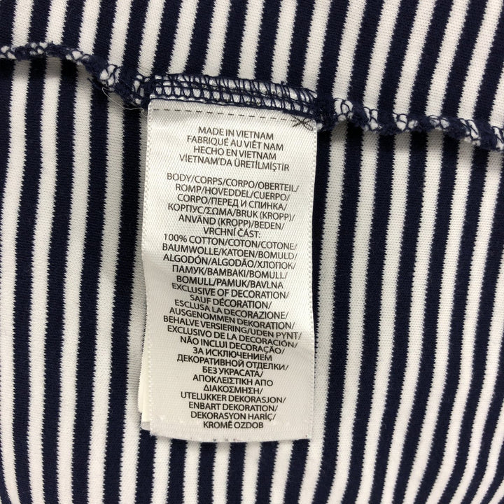 Ralph Lauren POLO RALPH LAUREN CLASSIC FIT short sleeve striped polo shirt men's size L cotton white type Vintage Second Hand