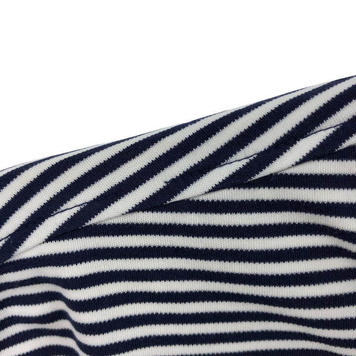 Ralph Lauren POLO RALPH LAUREN CLASSIC FIT short sleeve striped polo shirt men's size L cotton white type Vintage Second Hand