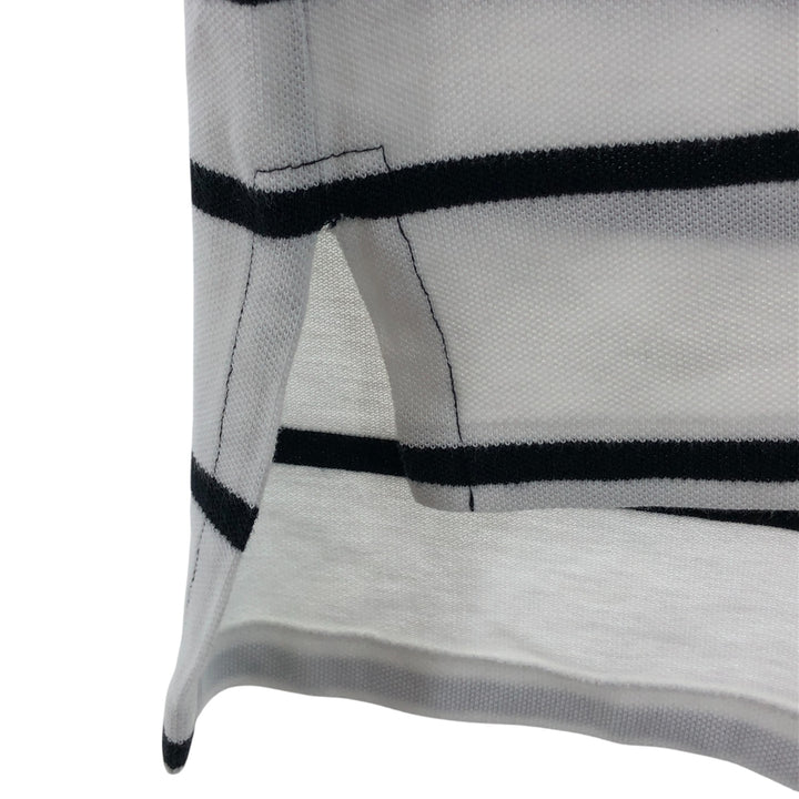 Ralph Lauren POLO RALPH LAUREN CUSTOM FIT short sleeve striped polo shirt men's size M cotton black type Vintage Second Hand