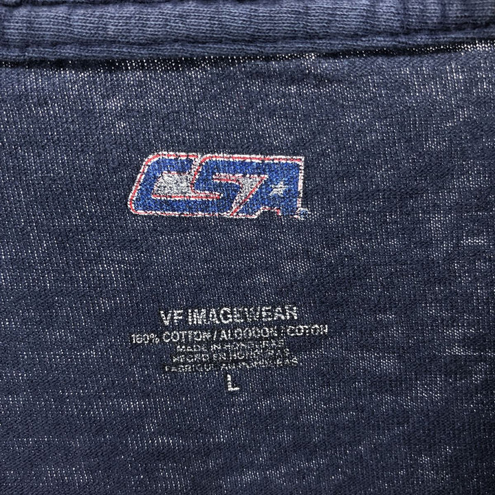 2000'S CSA MLB New York Yankees Logo Print T-Shirt, Men's Size L cotton navy blue type Vintage Second Hand