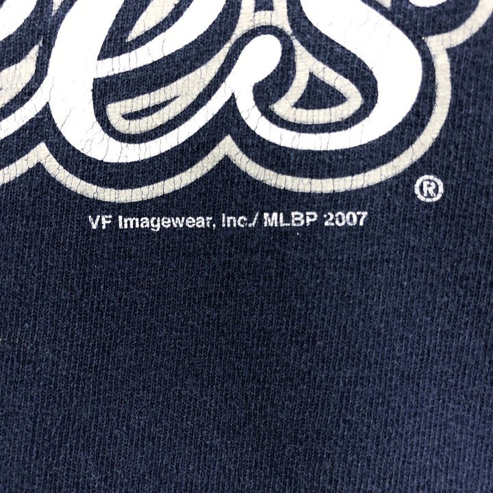 2000'S CSA MLB New York Yankees Logo Print T-Shirt, Men's Size L cotton navy blue type Vintage Second Hand