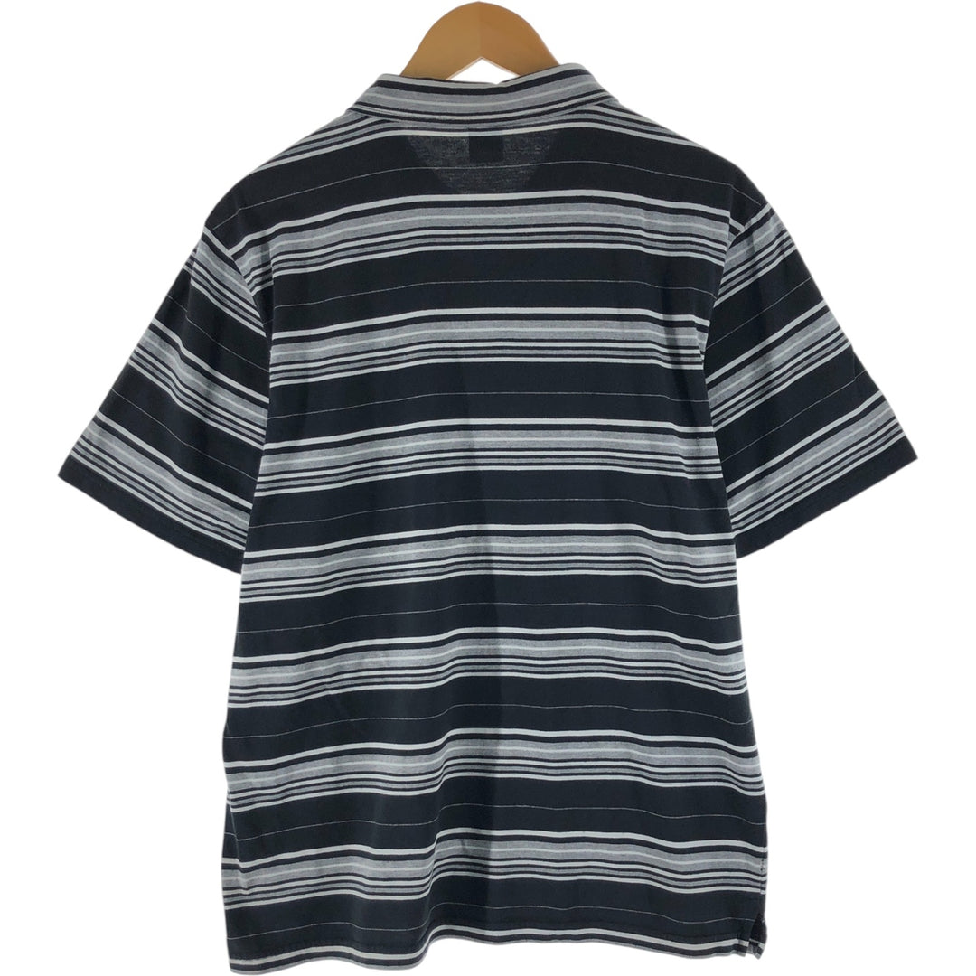 Oakley OAKLEY Short Sleeve Border Polo Shirt Men's XL unclear black type Vintage Second Hand
