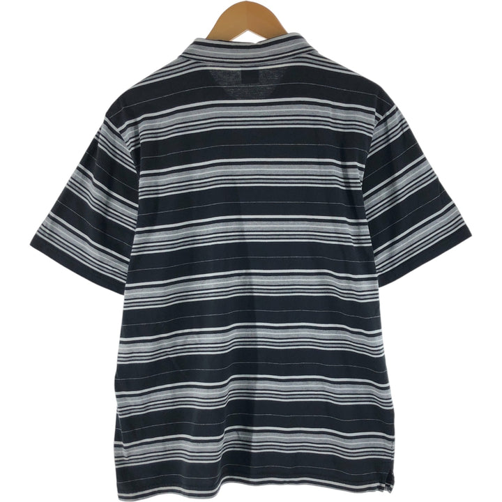 Oakley OAKLEY Short Sleeve Border Polo Shirt Men's XL unclear black type Vintage Second Hand