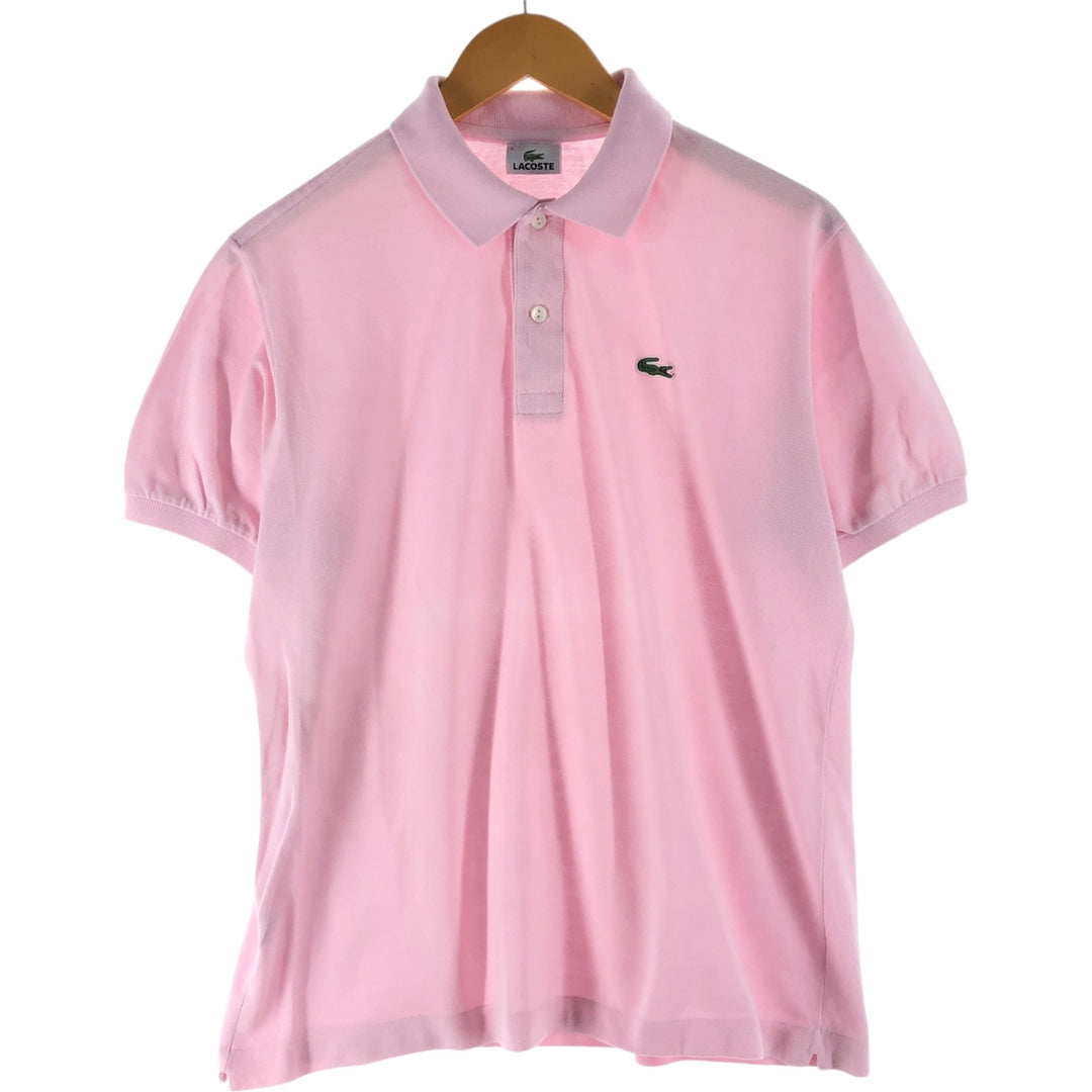 Lacoste LACOSTE Short Sleeve Polo Shirt Size 5 Men's L cotton pink type Vintage Second Hand