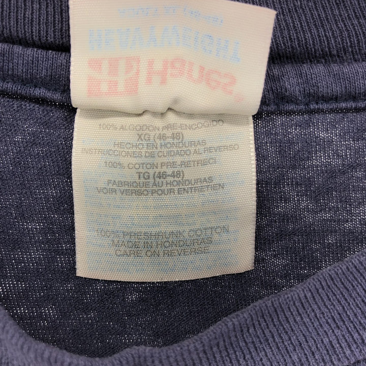 90'S Hanes Heavyweight NFL Dallas Cowboys Logo Print T-Shirt Men's XL Vintage cotton navy blue type Vintage Second Hand