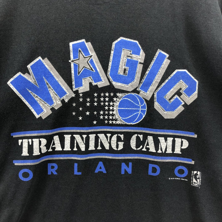 90'S Screen Stars NBA ORLANDO MAGIC Orlando Magic Logo Print T-Shirt Made in USA Men's L Size Vintage cotton black type Vintage Second Hand