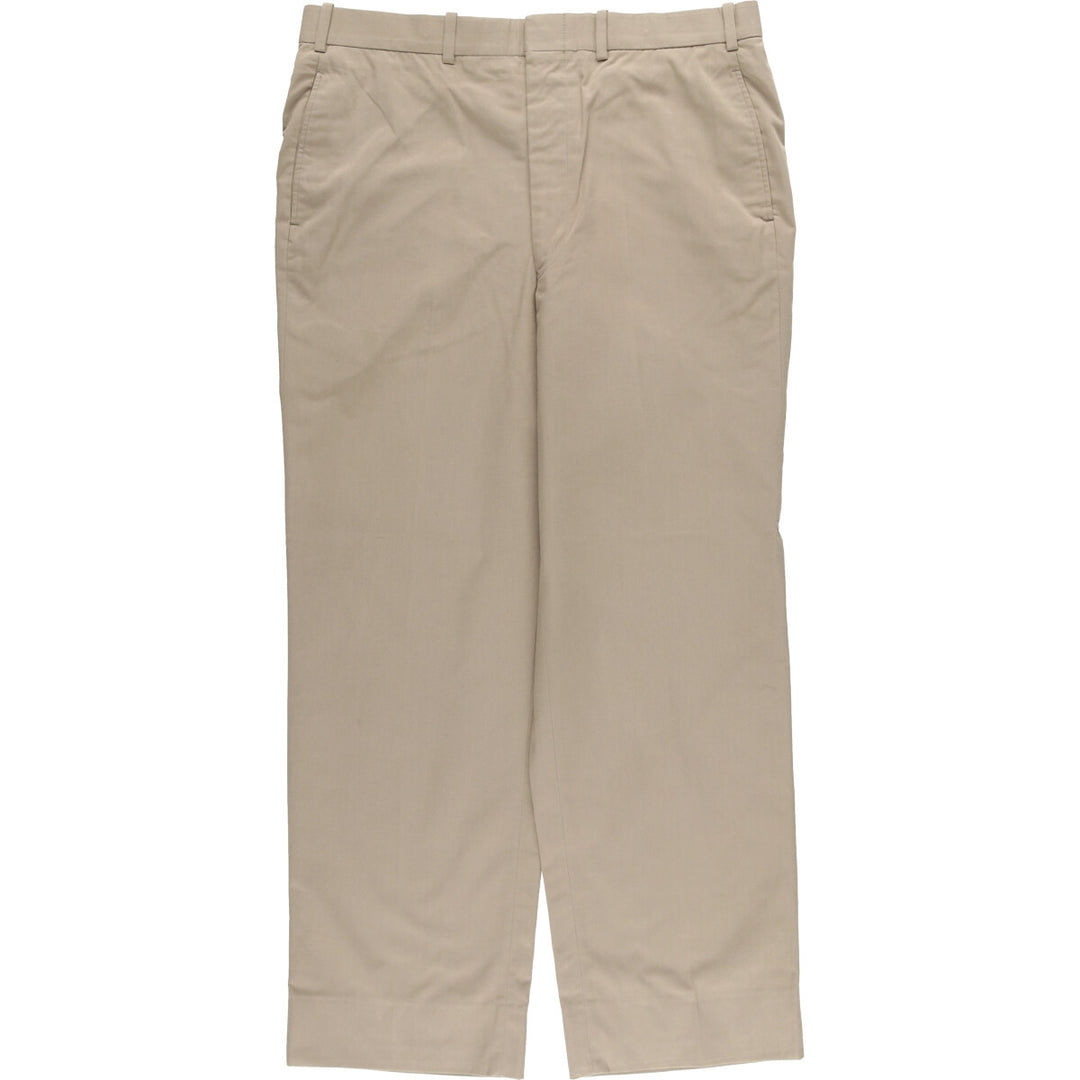 Corporate Image Tom James Slacks Pants Made in USA Men's W35 unclear Beige type Vintage Second Hand