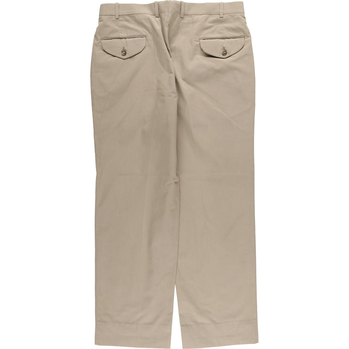 Corporate Image Tom James Slacks Pants Made in USA Men's W35 unclear Beige type Vintage Second Hand