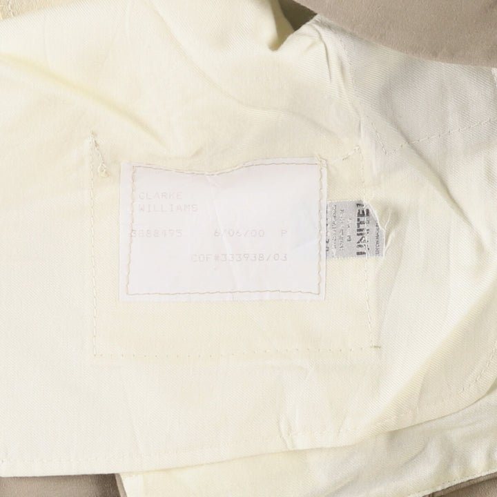 Corporate Image Tom James Slacks Pants Made in USA Men's W35 unclear Beige type Vintage Second Hand