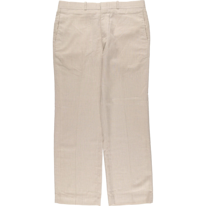 1990'S Vintage Farah slacks for men, size W34 polyester Beige type Vintage Second Hand