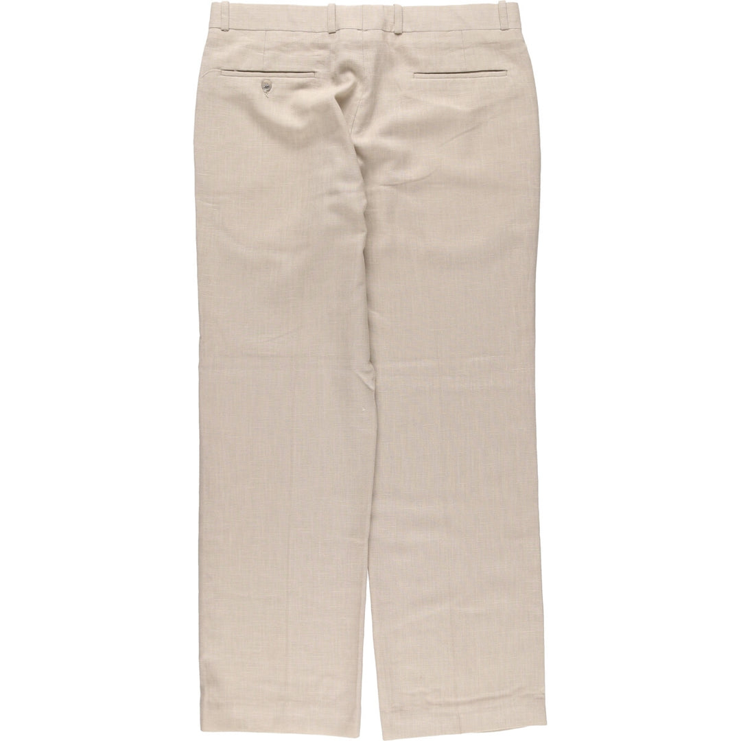 1990'S Vintage Farah slacks for men, size W34 polyester Beige type Vintage Second Hand