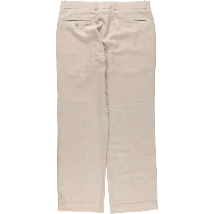 1990'S Vintage Farah slacks for men, size W34 polyester Beige type Vintage Second Hand